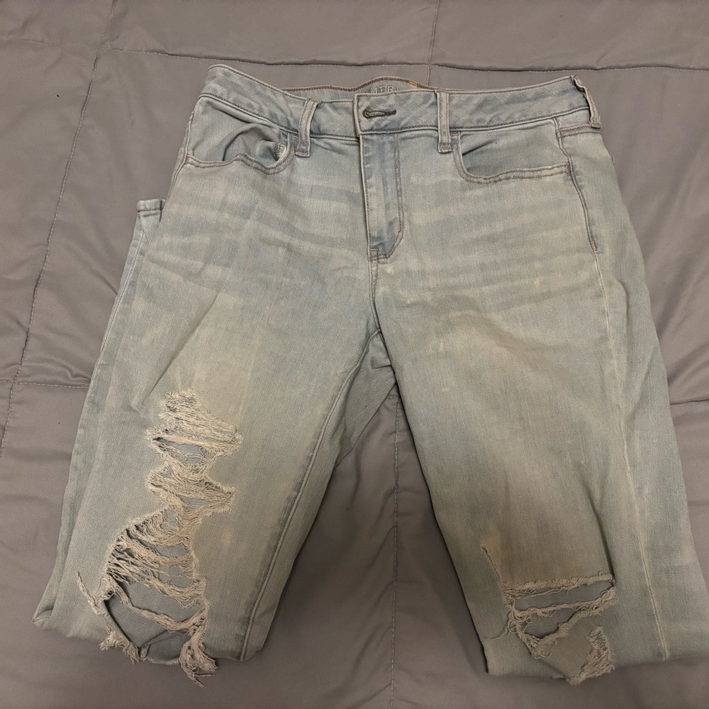 American Eagle Light Blue Boyfriend Jeans